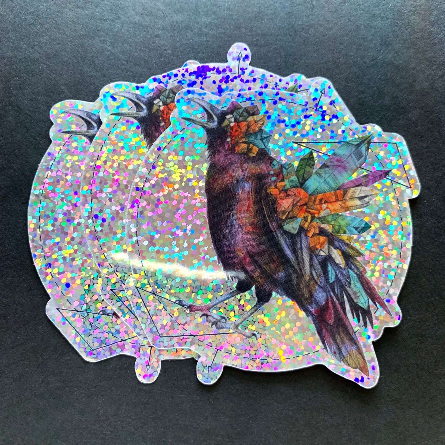 Image of Holo Glitter 'Crystalline Abnormalities' Sticker Pack