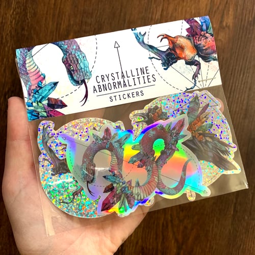 Image of Holo Glitter 'Crystalline Abnormalities' Sticker Pack