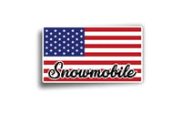 AMERICAN FLAG SNOWMOBILE