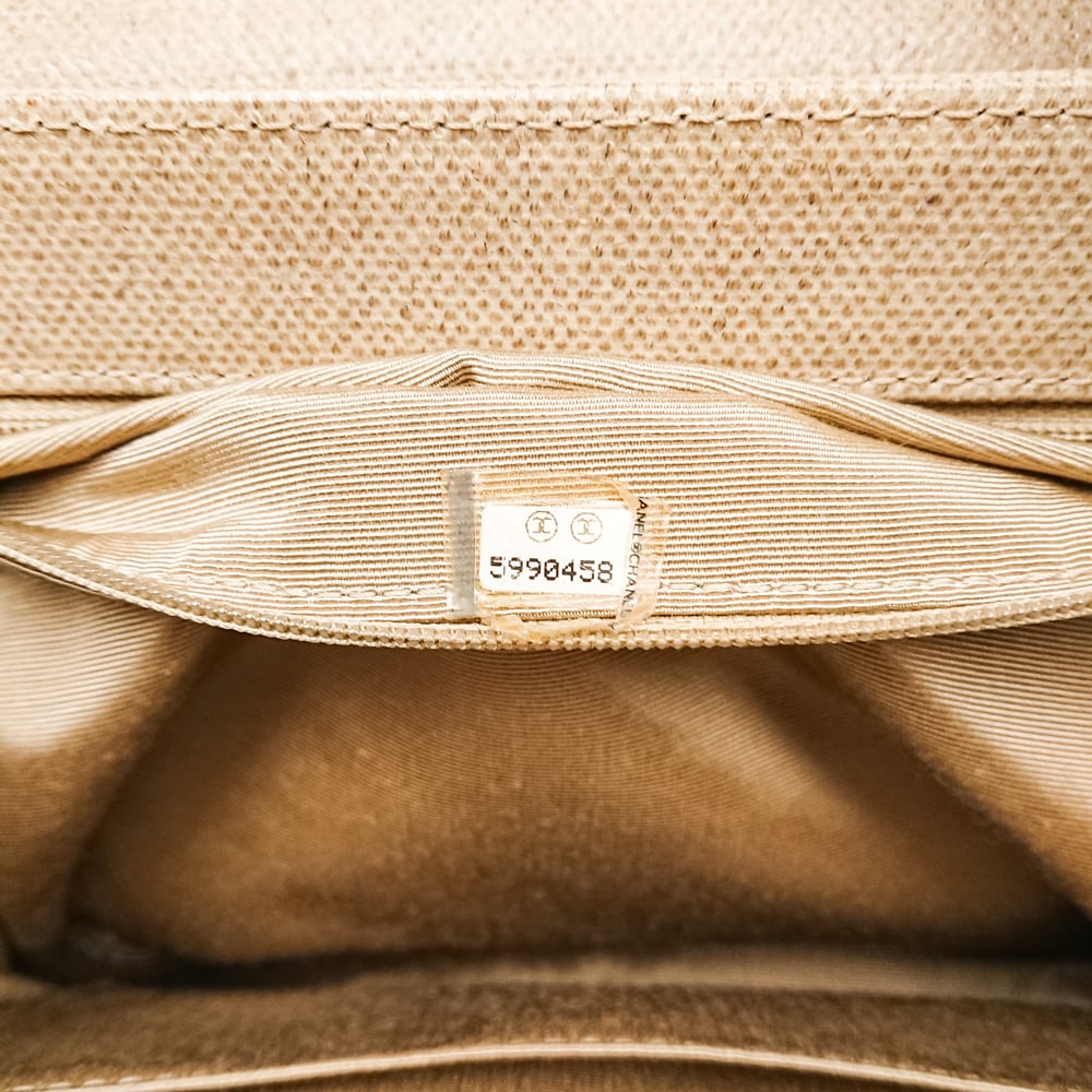 Image of Chanel Canvas Kelly Shoulder Bag