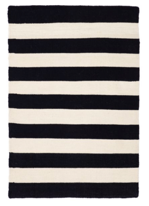 Image of Black and White Outdoor Rug