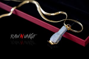 Image of Iced out clipper pendant  and chain