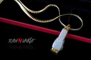 Image of Iced out clipper pendant  and chain