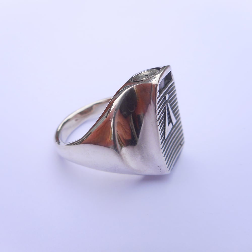 925 Silver skinny cap ring