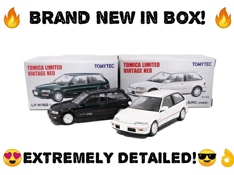 Rare EF9 Sir II Honda Civic Tomica 1/64 Limited Vintage Model Car