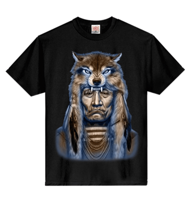 Image of #71 INDIAN & WOLF TSHIRT
