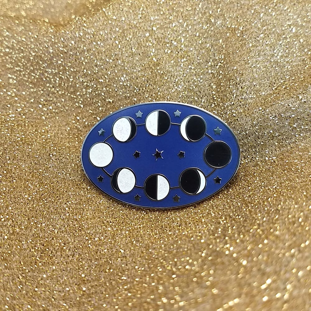 Image of Moon Phases Enamel Pin - Limited Edition