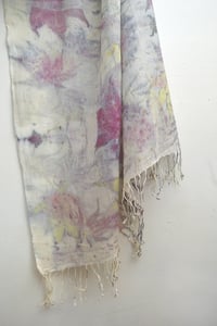 Image 1 of eco printed cashmere shawl