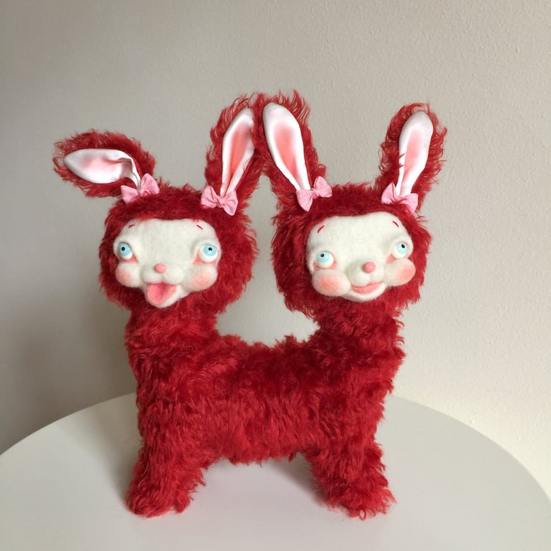 Image of Dagmar and Delilah the Two-headed Bunny