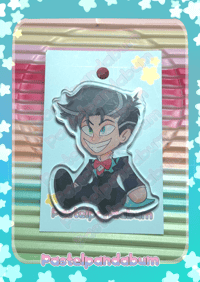 Hazbin Hotel - Human Vincent (Vox) Acrylic Pin badge