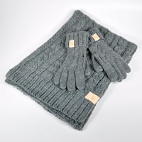 Image 2 of Chunky Scarf and Gloves