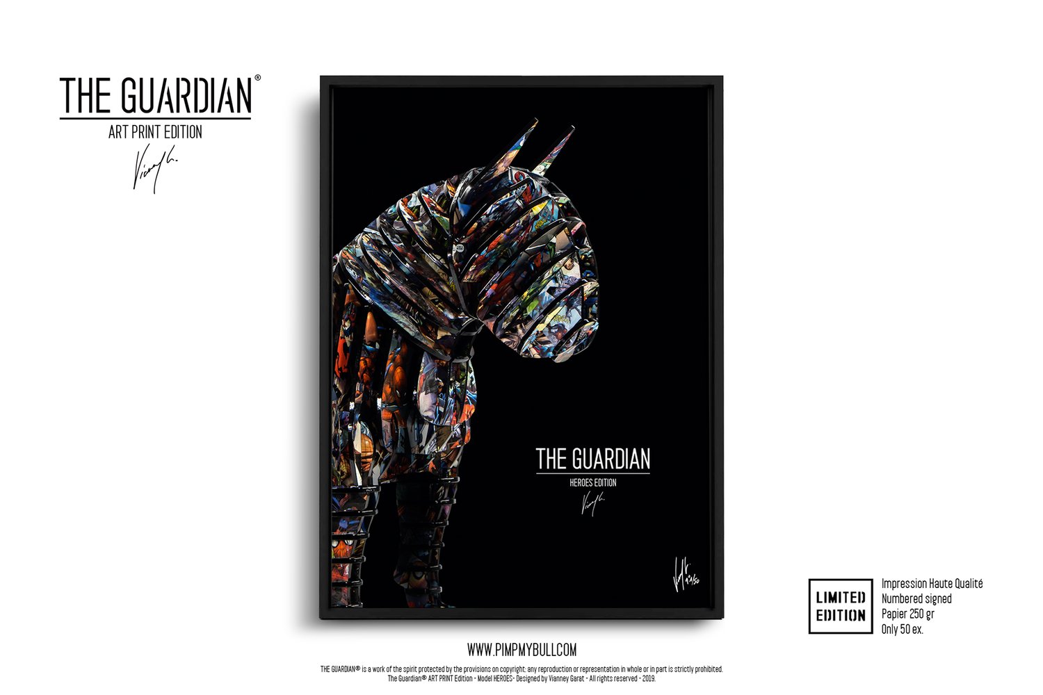 Image of ART PRINT - THE GUARDIAN HEROES - Limited Edition 50 Units.
