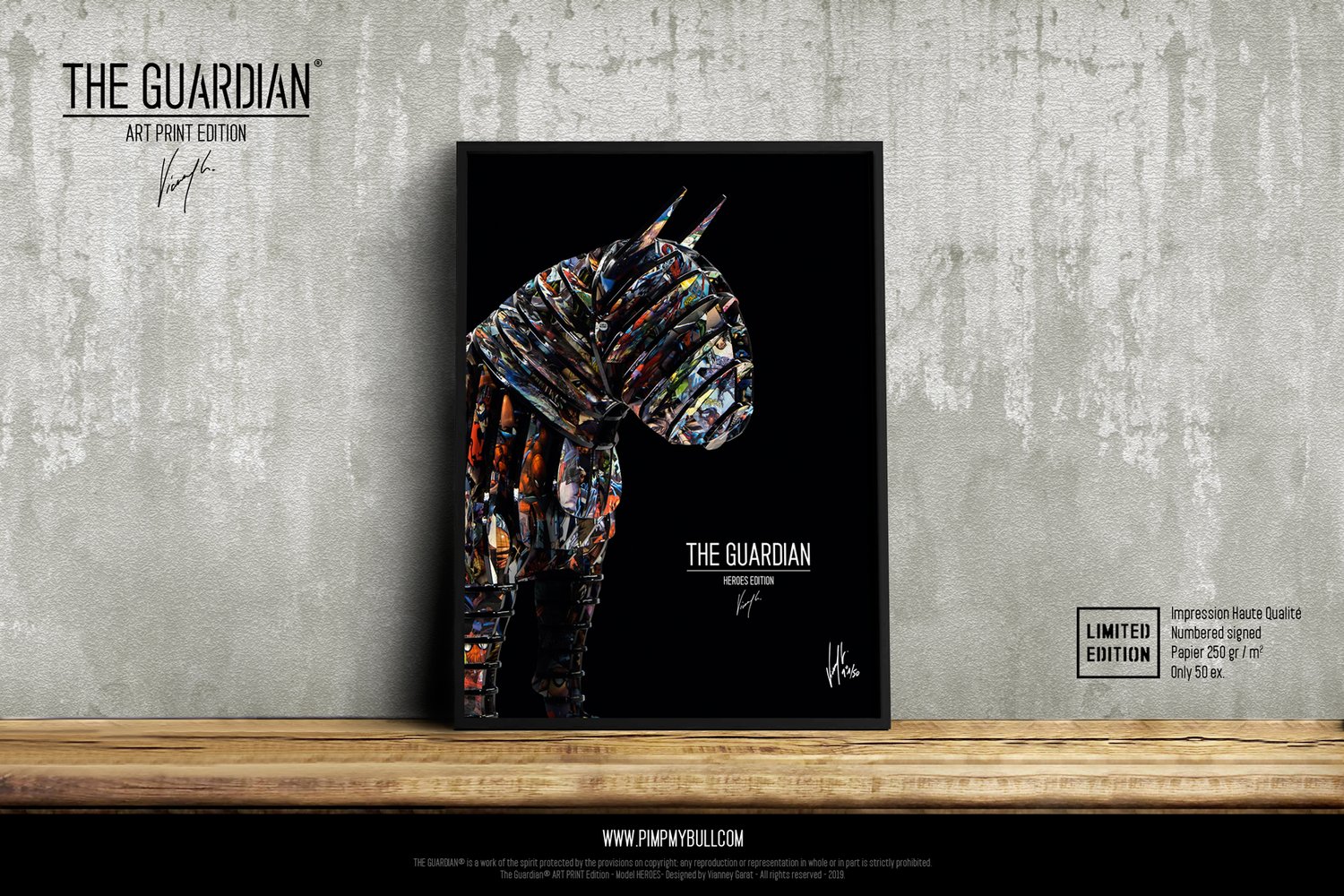 Image of ART PRINT - THE GUARDIAN HEROES - Limited Edition 50 Units.