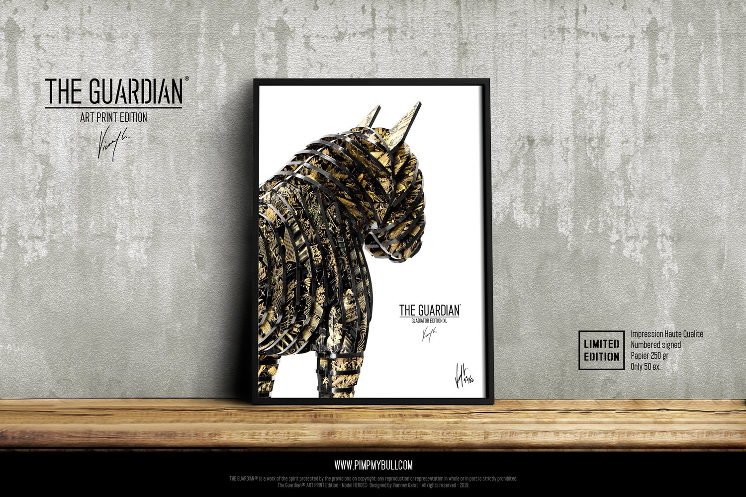 Image of ART PRINT - THE GUARDIAN GLADIATOR - Limited Edition 50 Units.