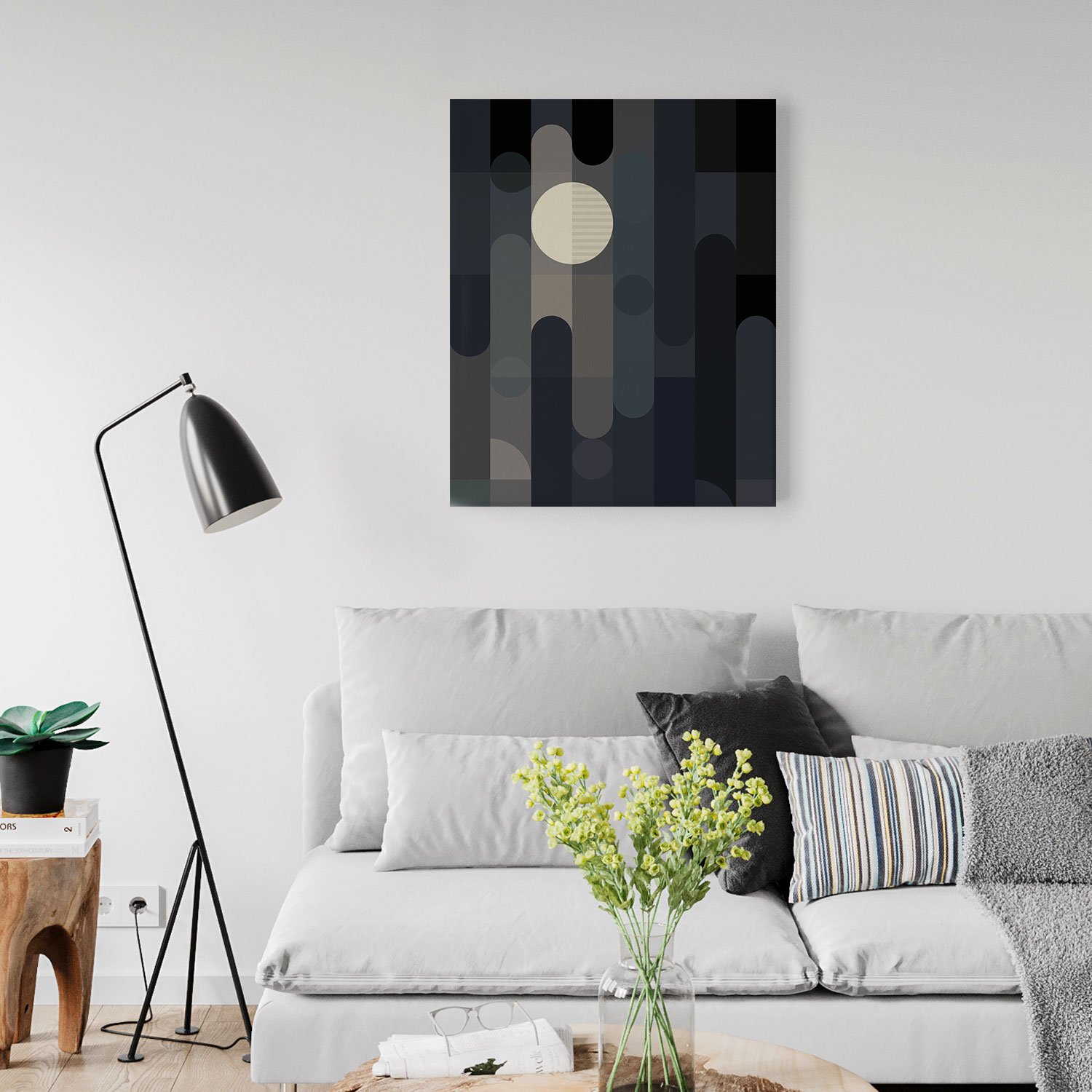 Lunar Elements Canvas Print | Michael Grace & Co