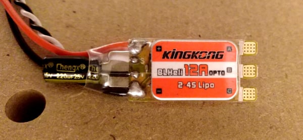 Image of BTR8 8A 4S brushed beetleweight ESC