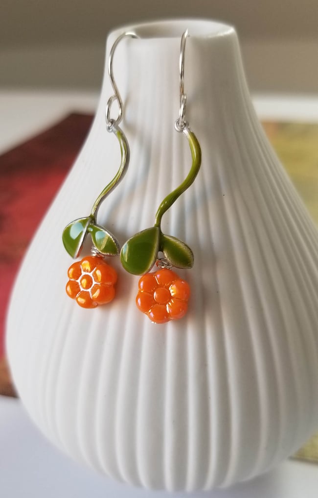 Tangy Tangerine Earrings