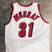 Image 2 of Original 94/95 Game Worn Champion Tracy Murray Blazers Jersey.