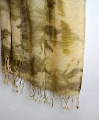 Image 1 of eco print cashmere shawl