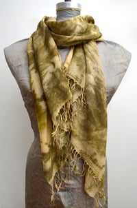 Image 2 of eco print cashmere shawl