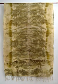 Image 3 of eco print cashmere shawl