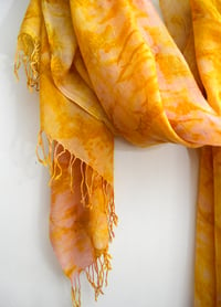 Image 1 of golden rod cashmere shawl