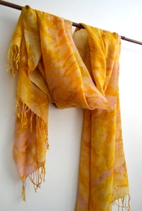 Image 2 of golden rod cashmere shawl
