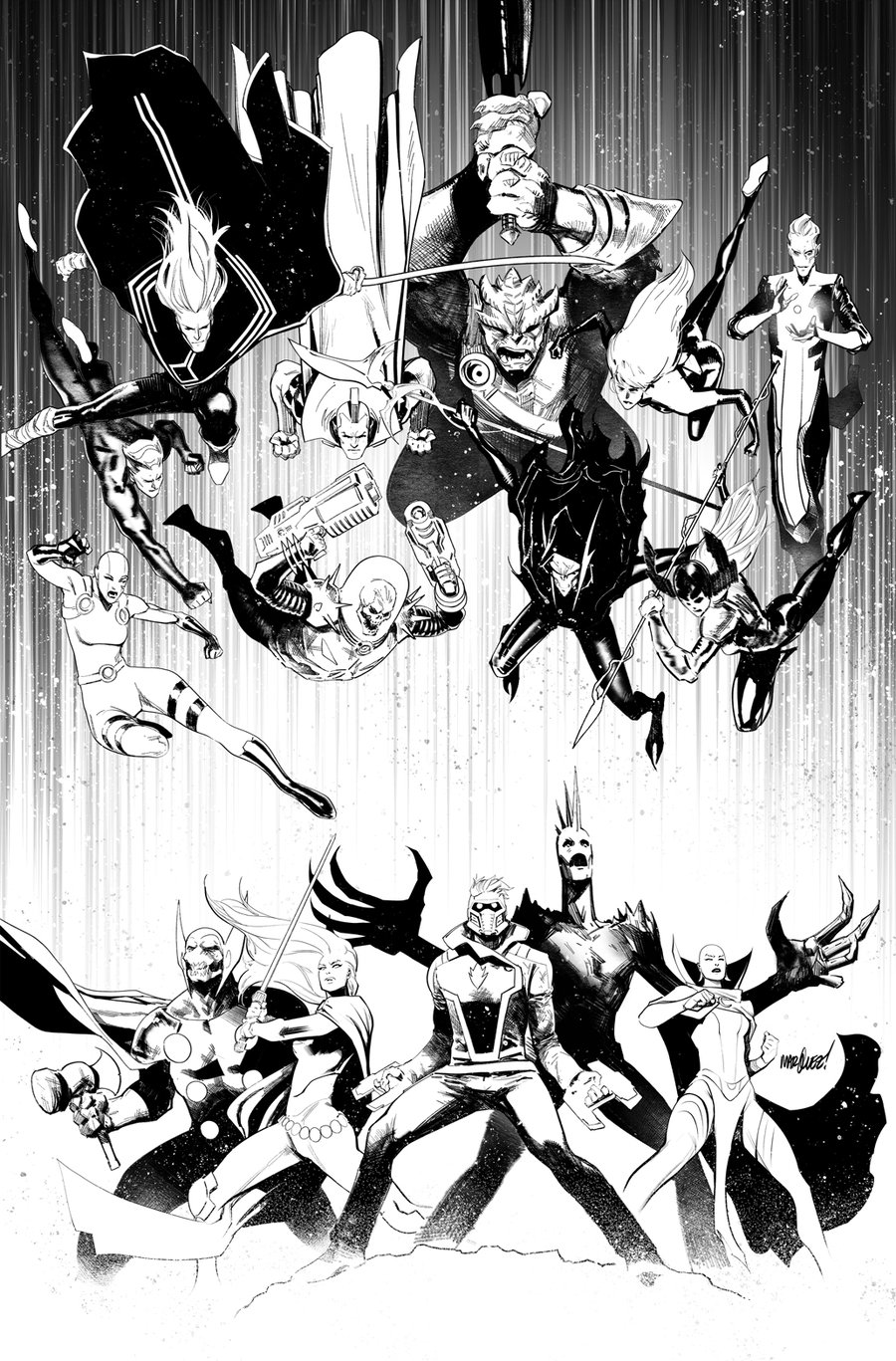 Image of GUARDIANS OF THE GALAXY #6 COVER ARTIST'S PROOF