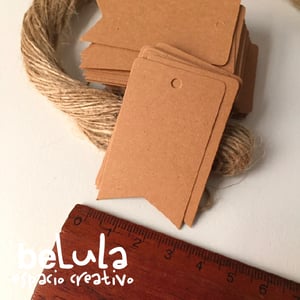 Image of Egiquetas kraft: banderola