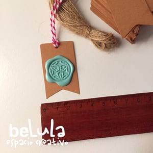 Image of Egiquetas kraft: banderola