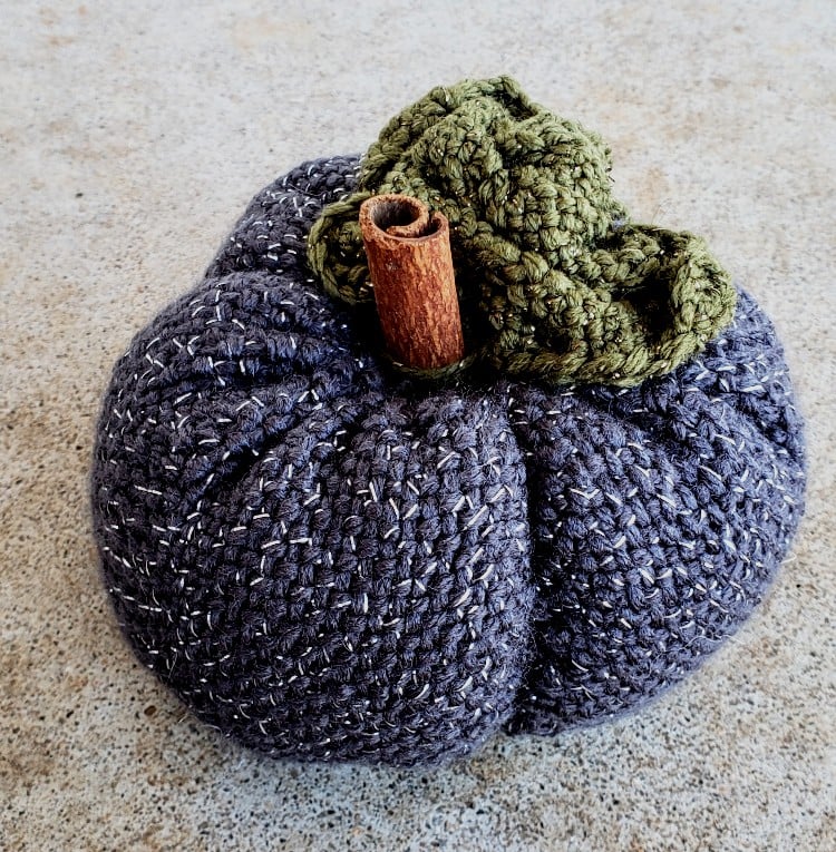 Image of Winter Pumpkin, Scented, Soft Sculpture, Handwoven, Medium