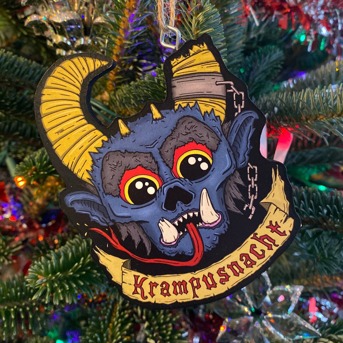 KRAMPUS Ornament | Art by VILE KYLE