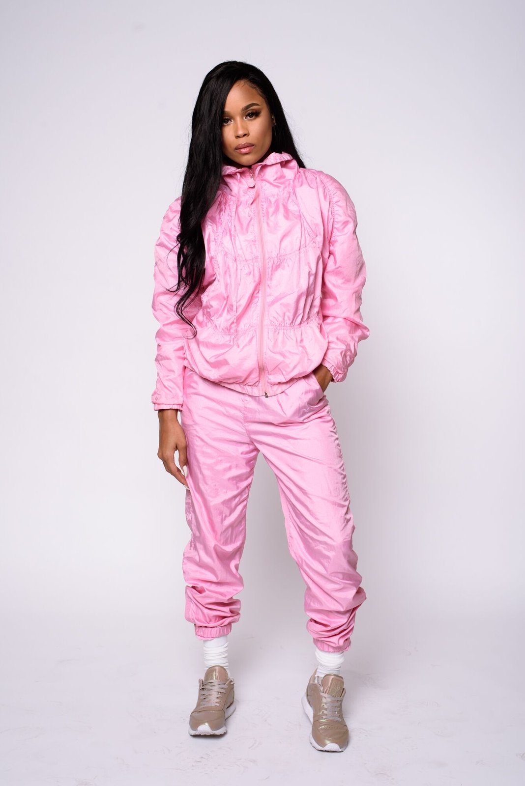 adidas track suit pink