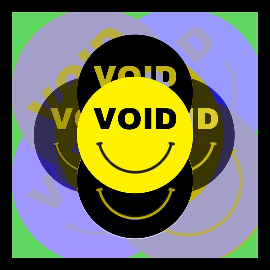 Image of V0ID Smiley Sticker
