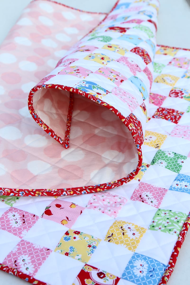 Sugar Sack Baby Quilt & Cuddle Blankie / Beech Tree Lane Handmade