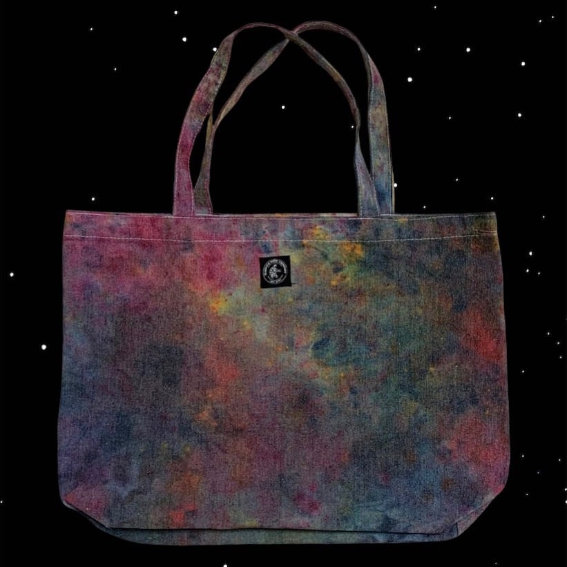 Image of 100% Hemp Tote Bag - Rainbow