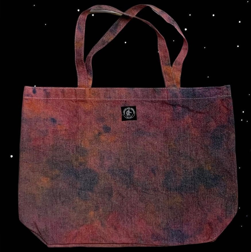 Image of 100% Hemp Tote Bag - Desert Rose