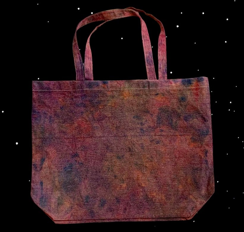 Image of 100% Hemp Tote Bag - Desert Rose