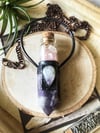 Chevron Amethyst with Moonstone Talisman