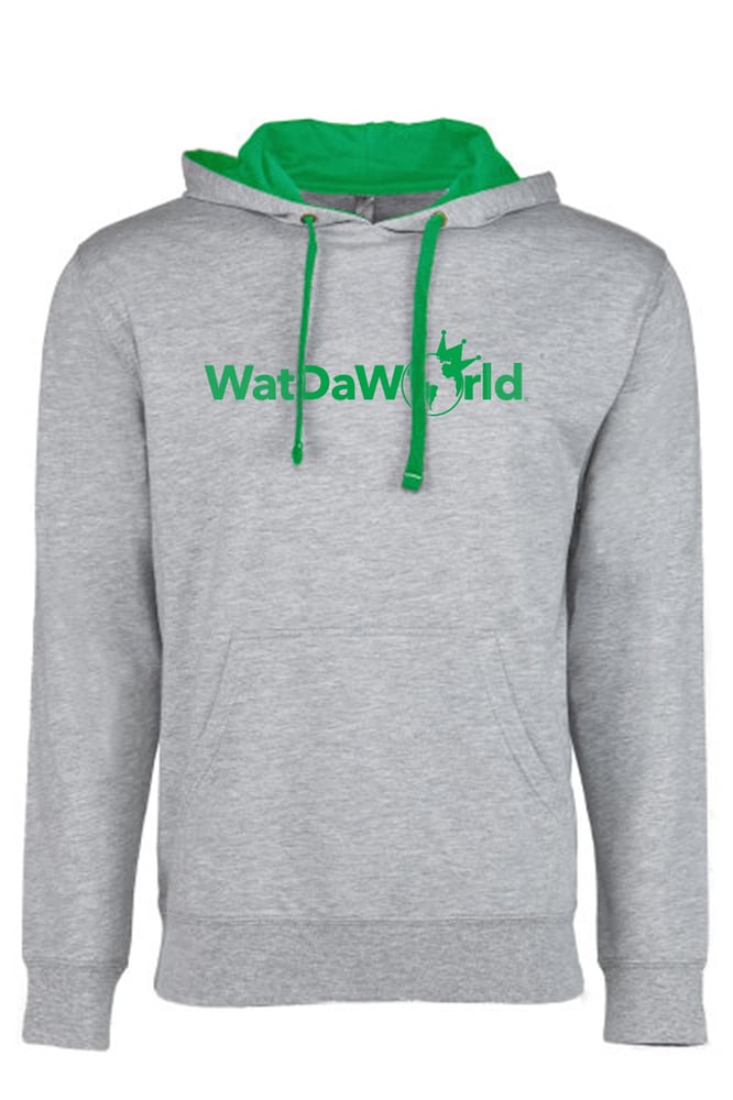 Image of Logo Hoodie Grey/Green