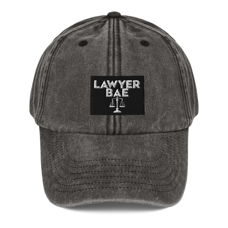 Image of Embroidered Lawyer Bae™ Logo (black) Vintage Hat