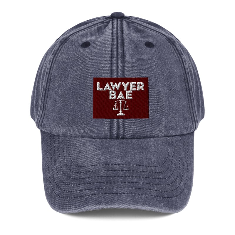 Image of Embroidered Lawyer Bae™ Logo (Maroon) Vintage Hat