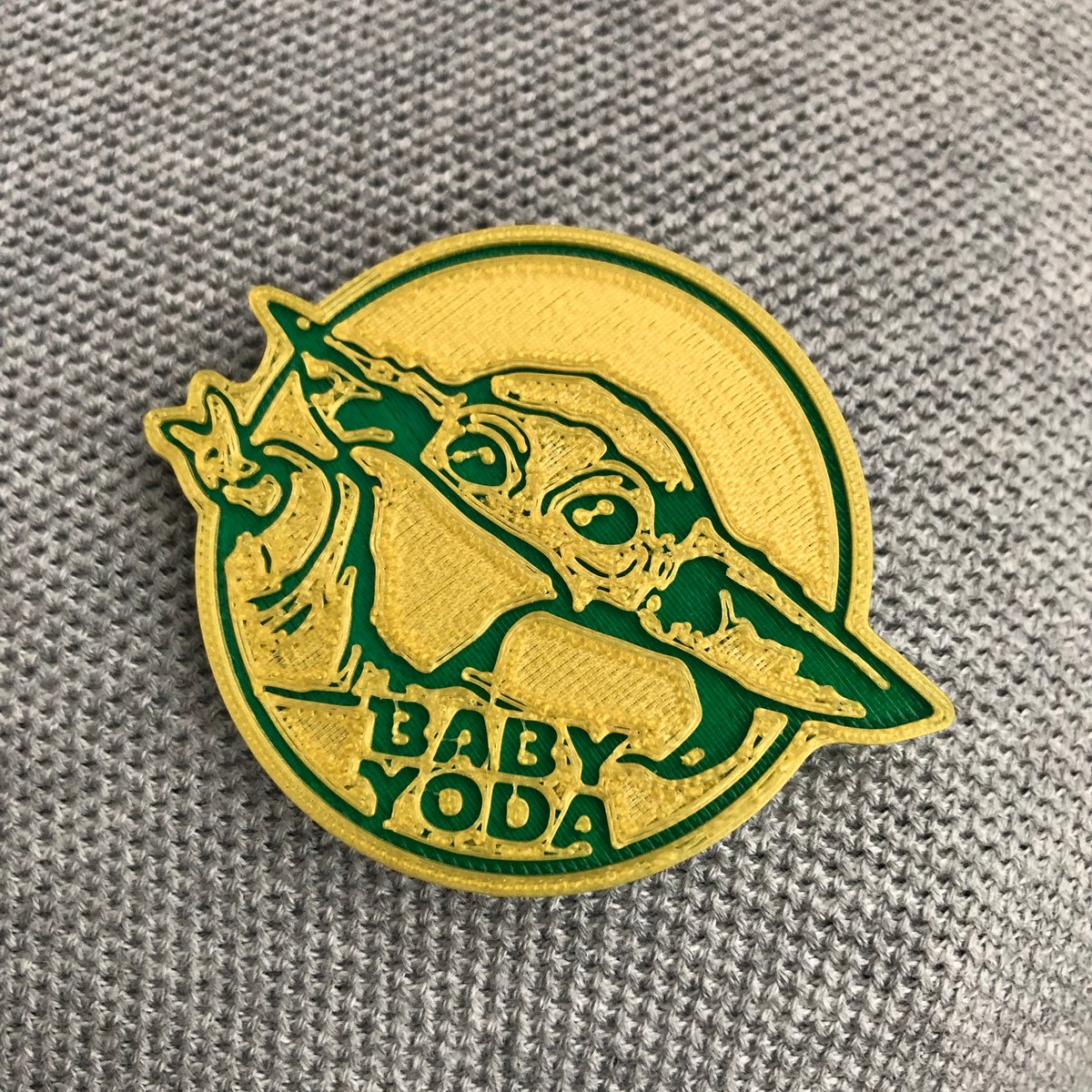 Image of Baby Yoda Magnetic Badge