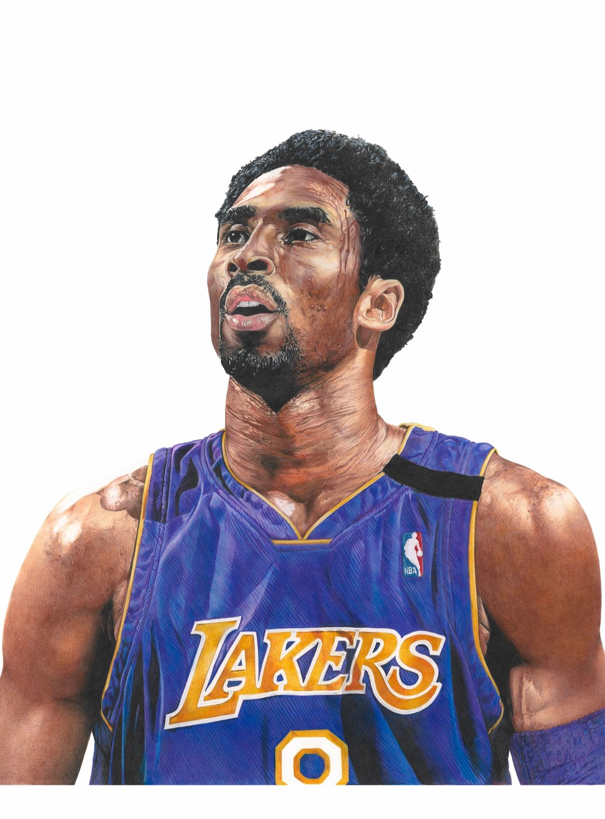 Kobe Bryant 01 First Drawing Travisbryar