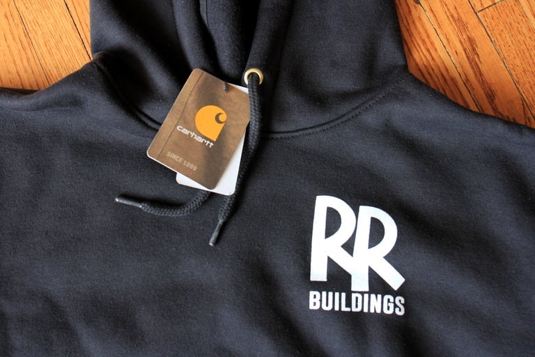 Image of Carhartt Hooded Pull Over - RR Buildings Sweatshirt