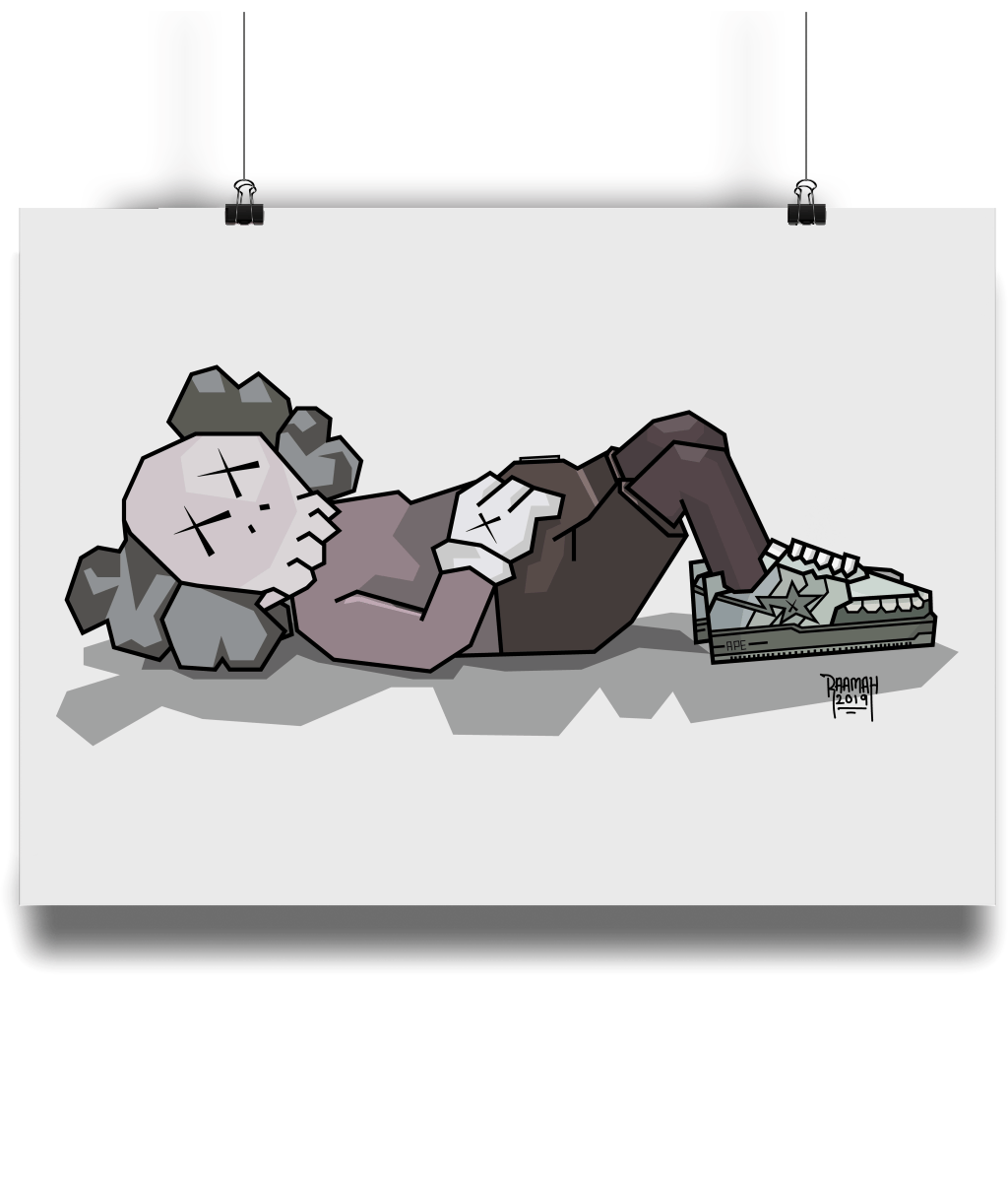 Image of 'Chilling in Chompers' Print 