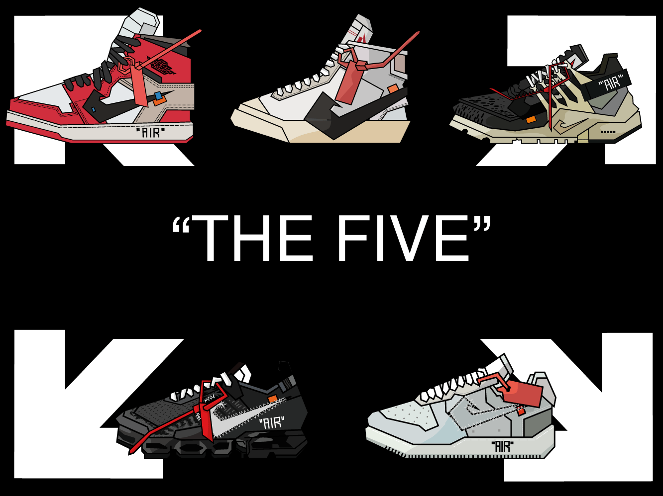 Image of "THE FIVE" Sticker Pack 