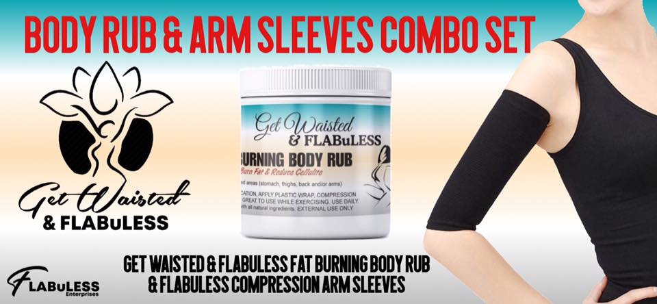  FLABuLESS COMBO - Compression Sleeves & RUB  w/SHIPPING