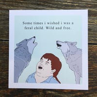 Howling Feral Child Print