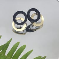 Image 3 of Náušnice DoubleMirrorCircle mat